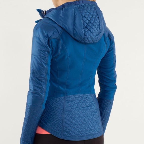lululemon athletica Jackets & Blazers - Lululemon Run: Bundle Up Jacket Limitless Blue Size 12